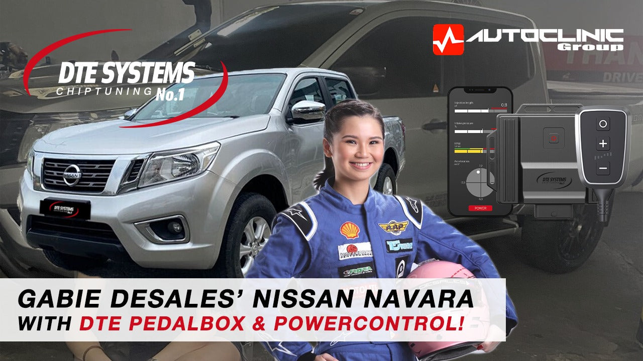 Gabie Desales and her Nissan Navara with DTE PedalBox and PowerControl!