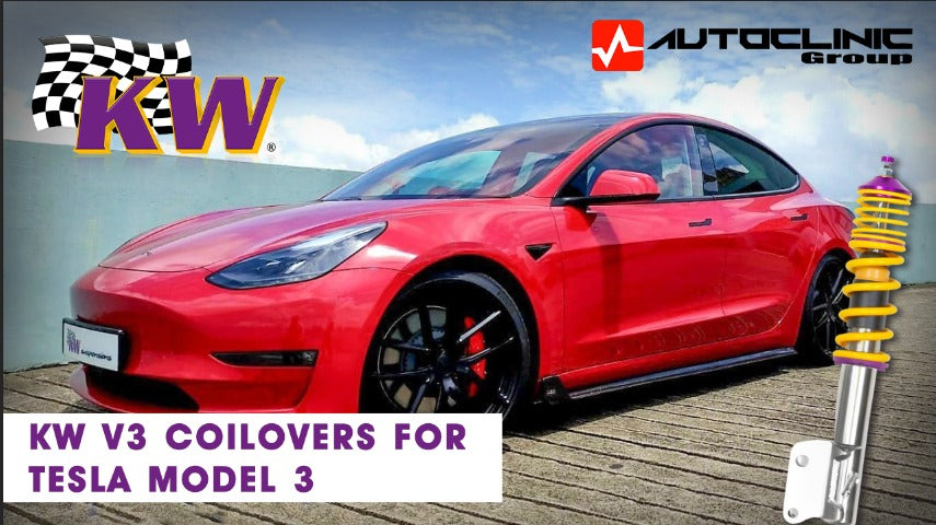 Tesla Model 3 on KW V3 Coilovers!
