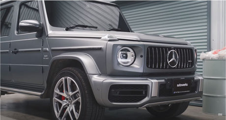 Autowerks Bangkok Akrapovic exhaust installation on a Mercedes G63 AMG