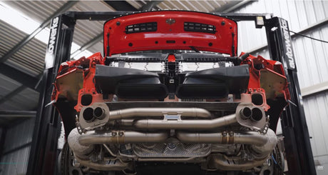 Autowerks Bangkok Akrapovic exhaust installation on a Porsche 992 Carrera