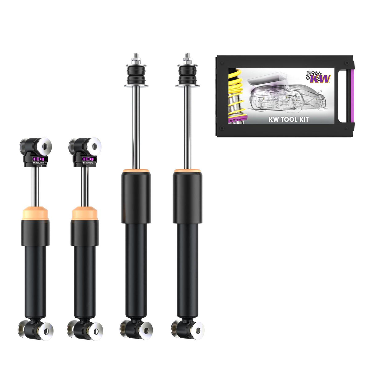 KW V2 Shock kit inox