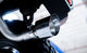 102mm Angled Straight-Cut Chrome Tailpipe with Adjustable Spherical Clamp Connection