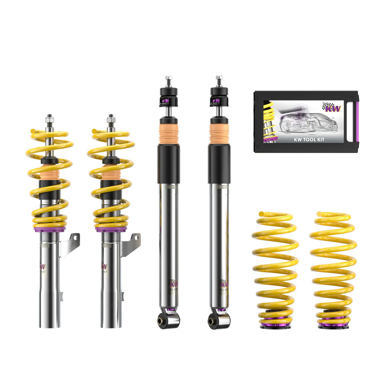 KW V3 Shock kit Corvette (incl. canceller kit for electronic suspension)