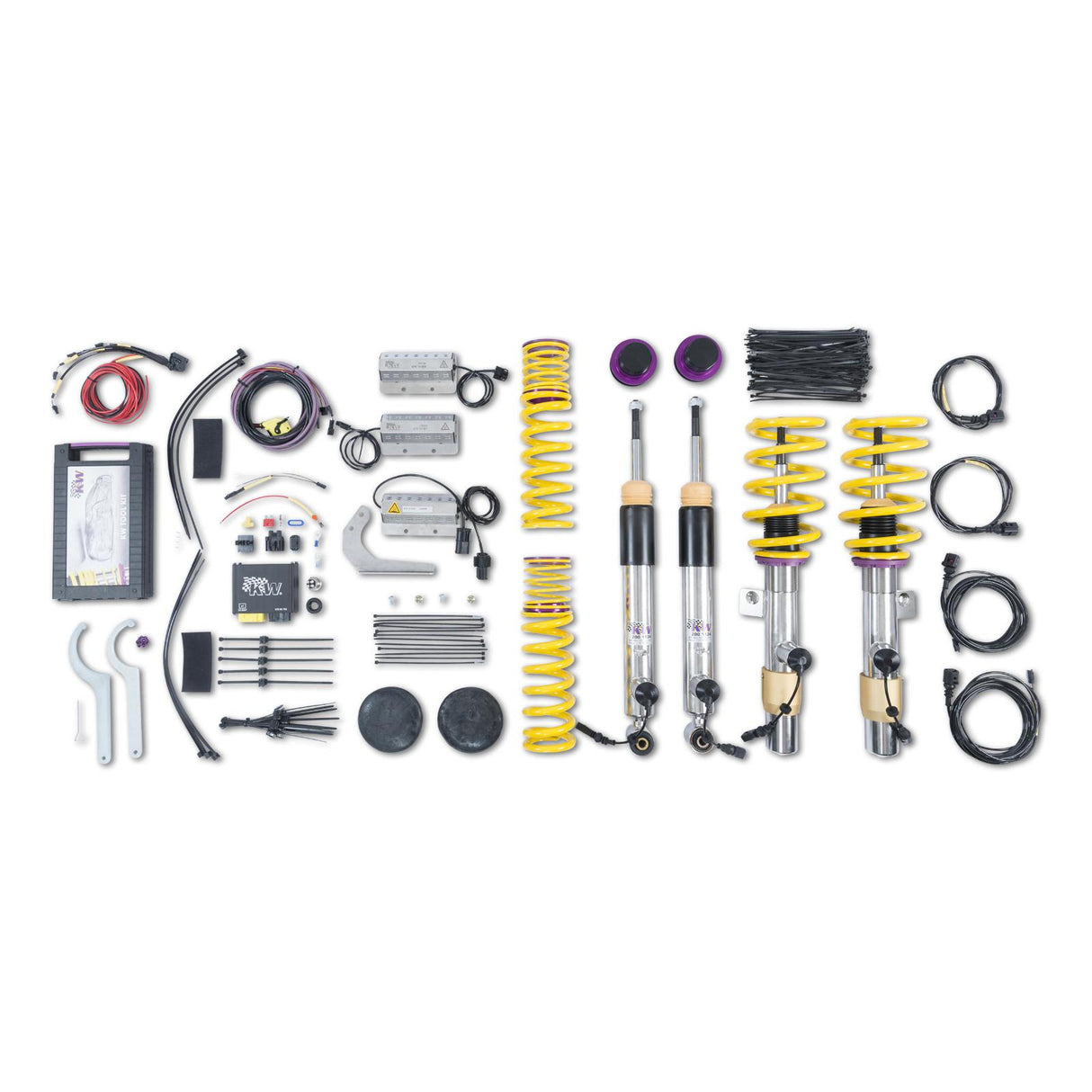 KW DDC - ECU coilovers inox (incl. canceller kit for electronic suspension)