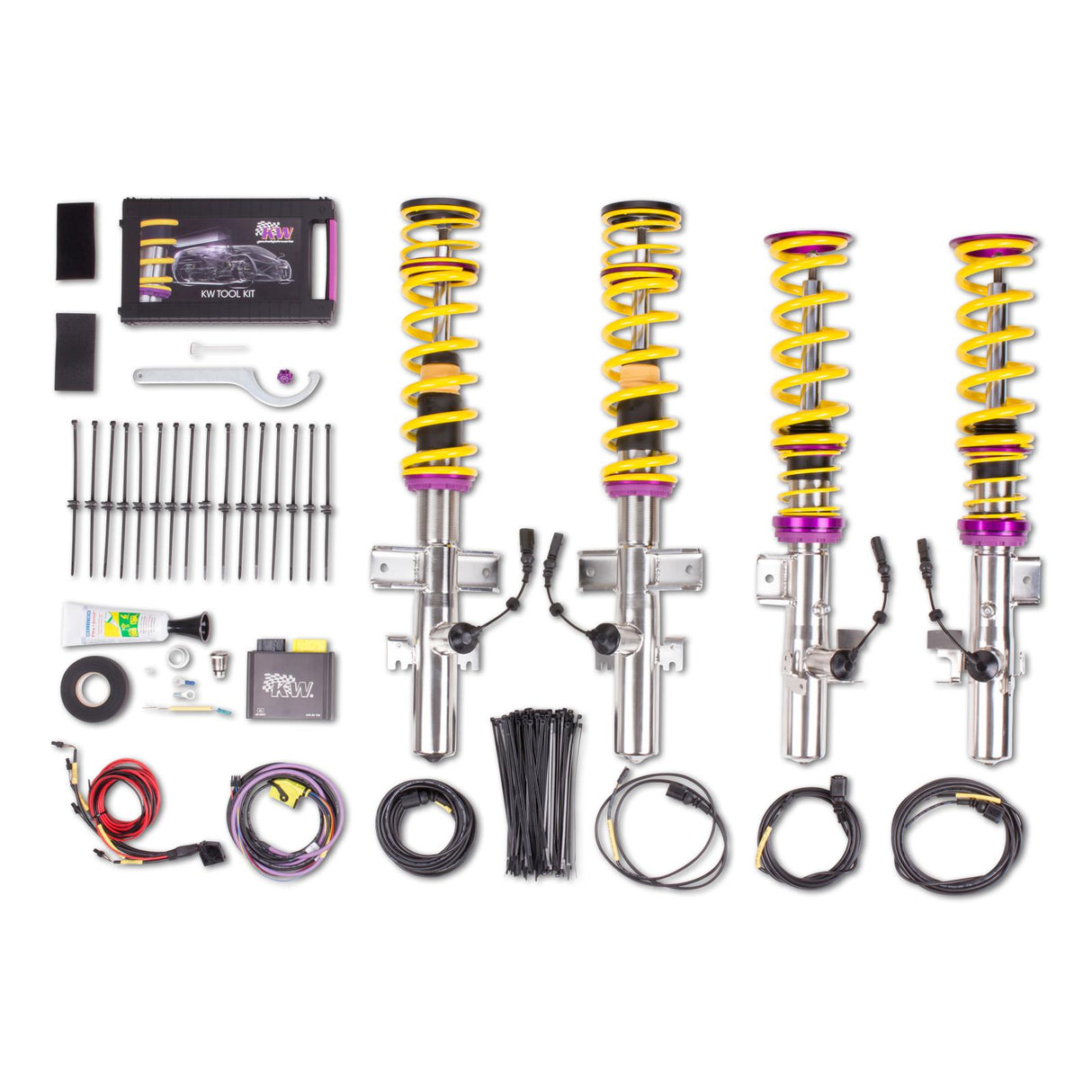 KW DDC - ECU coilovers inox
