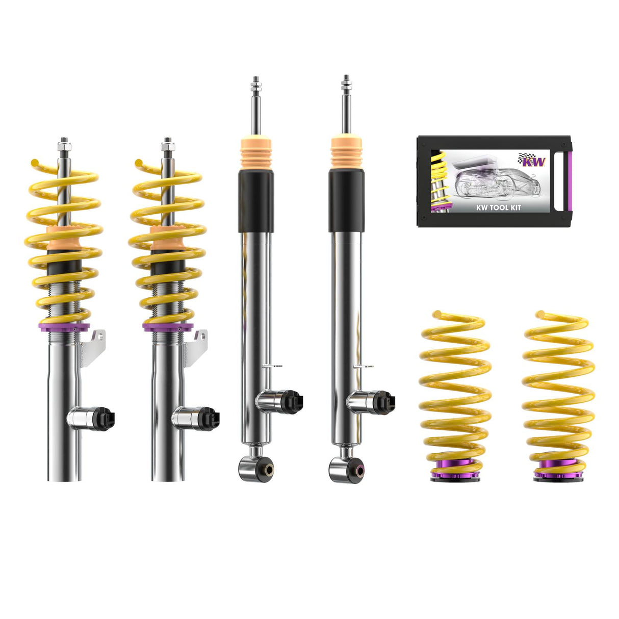 KW DDC - Plug & Play coilovers inox
