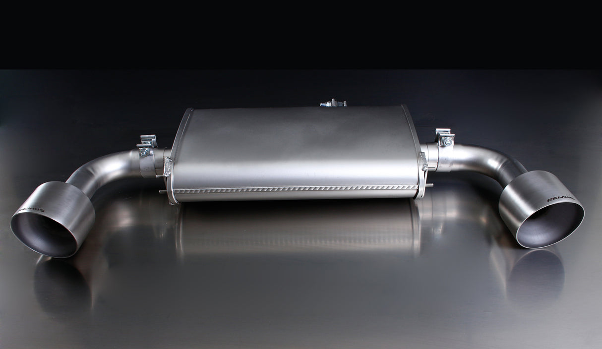 Remus Sport Exhaust left/right centered with 1 tail pipe each Ø 127 mm angled