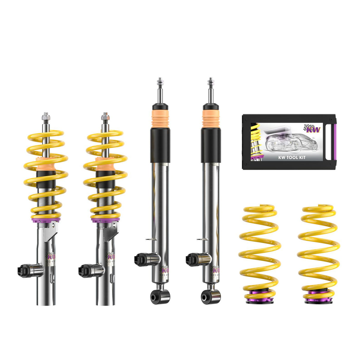 KW DDC - Plug & Play coilovers inox