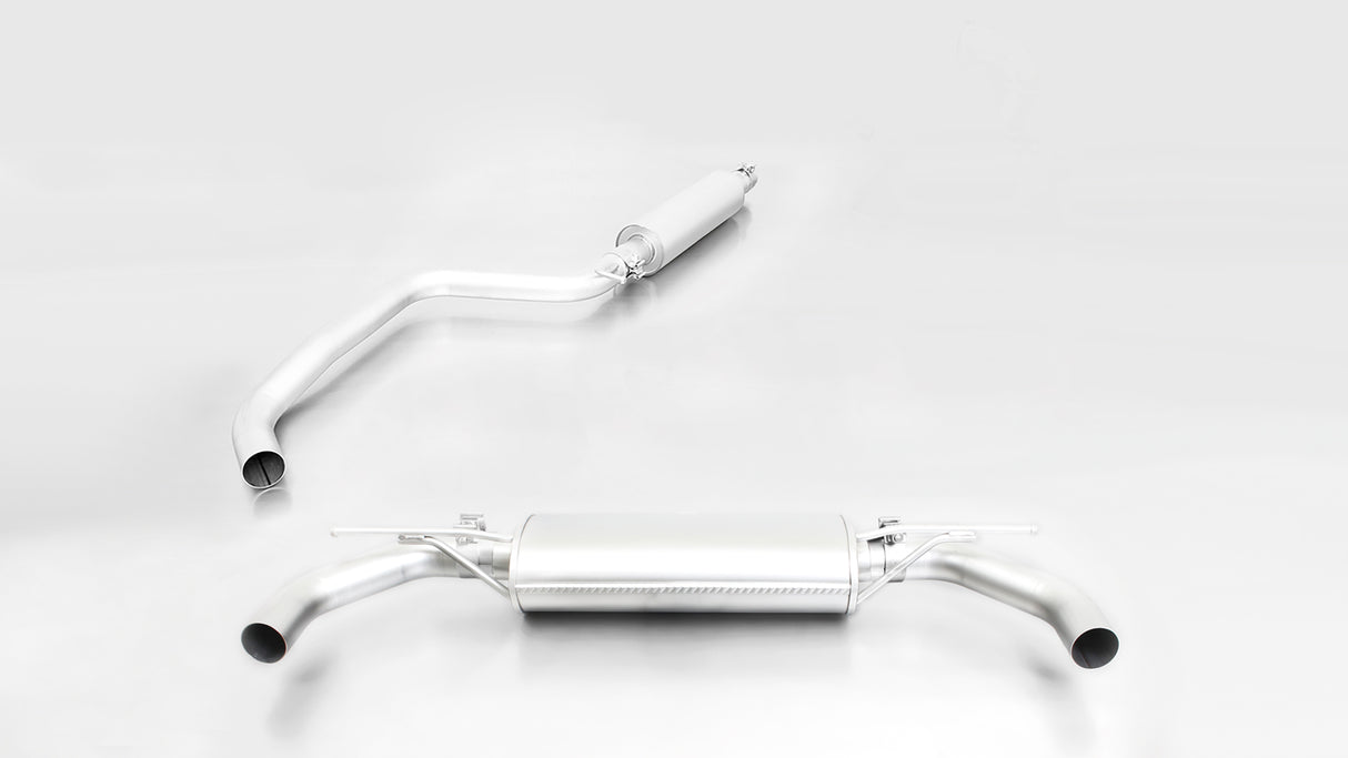 Remus Cat-back exhaust (left/right) with connection tube and chromed tailpipes for VW Golf Mk7/Mk7.5 GTI