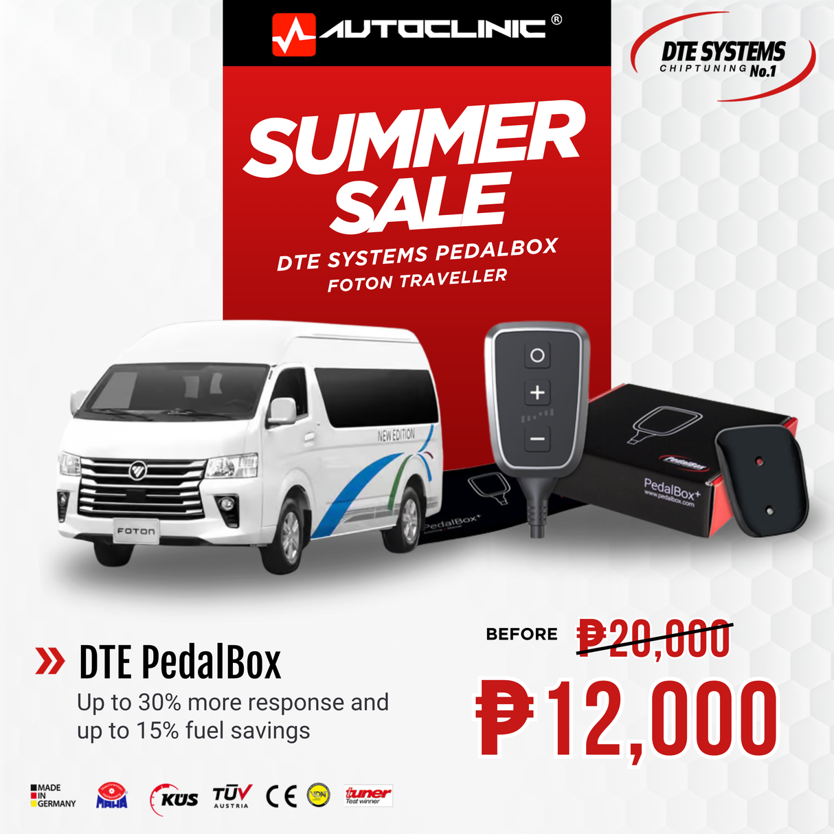 DTE PedalBox for Foton Traveller