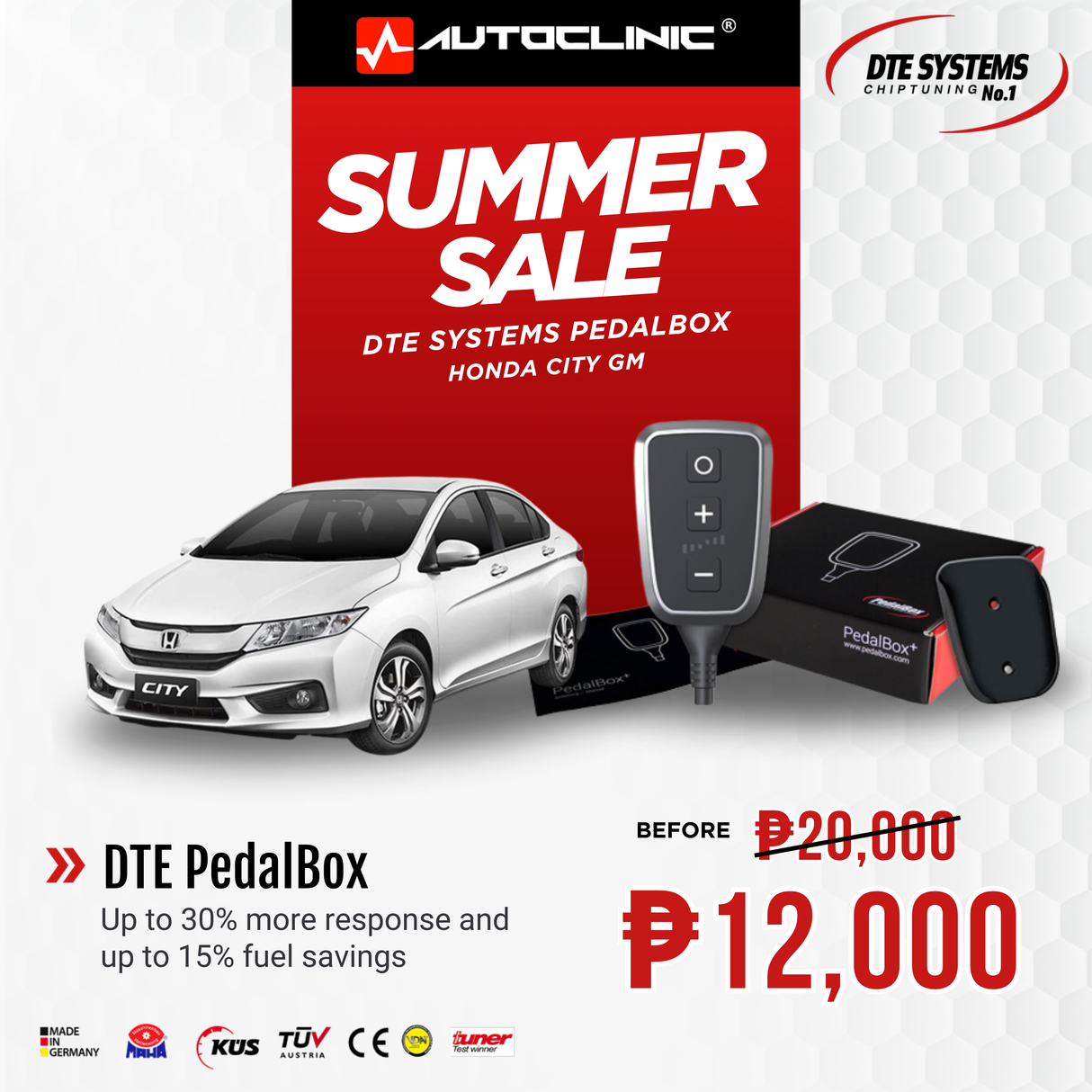DTE PedalBox for Honda City GM