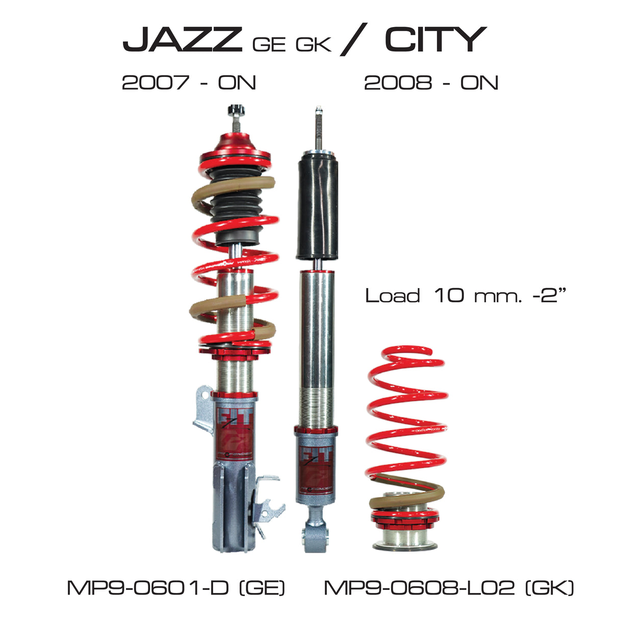 Profender Coilovers for Honda JAZZ III (GE)