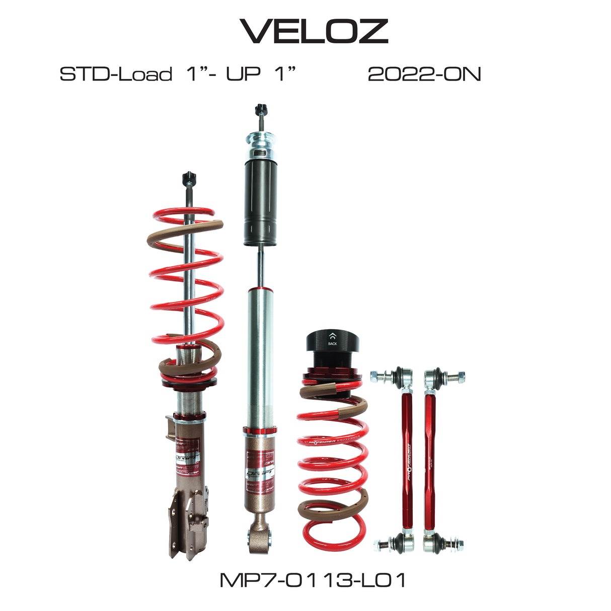 Profender Coilovers with Sway Bar Link for Toyota Veloz 2022