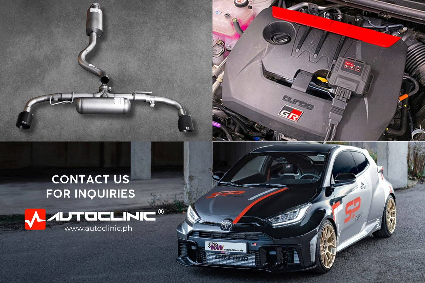 Toyota GR Yaris with Remus Racing Catback Exhausts, KW Suspensions V3 Coilovers and DTE Systems PowerControl RX tuning module Installed - Autoclinic PH
