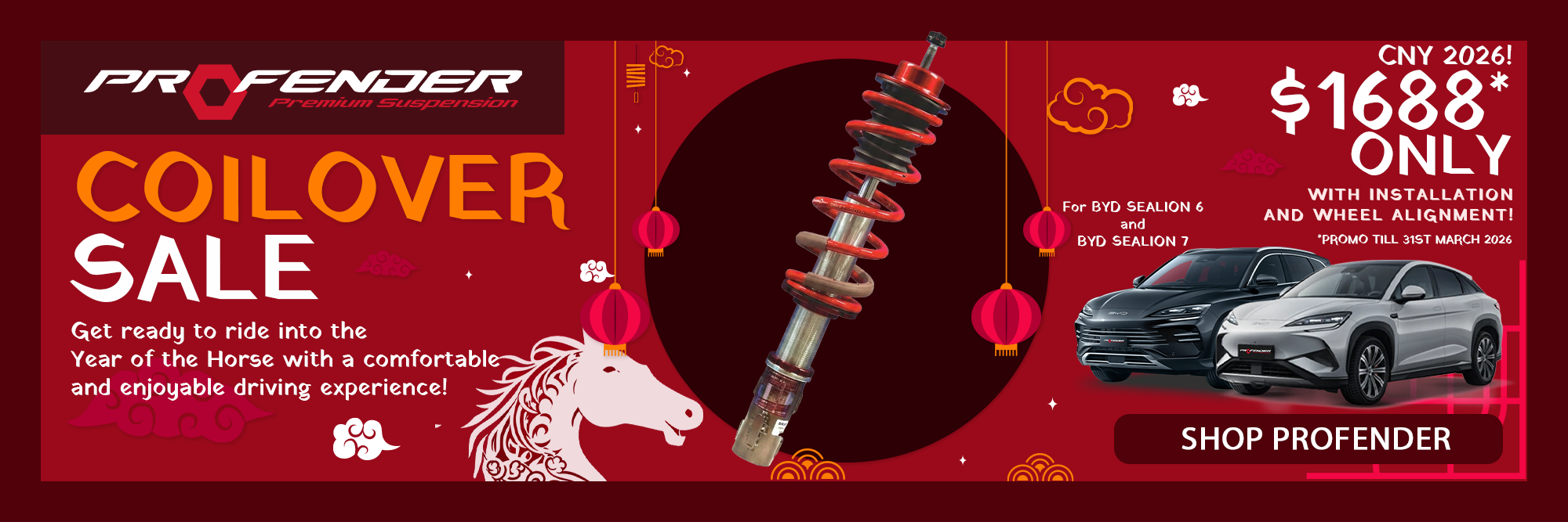 Profender Coilover Sale | Profender Suspensions | Autoclinic