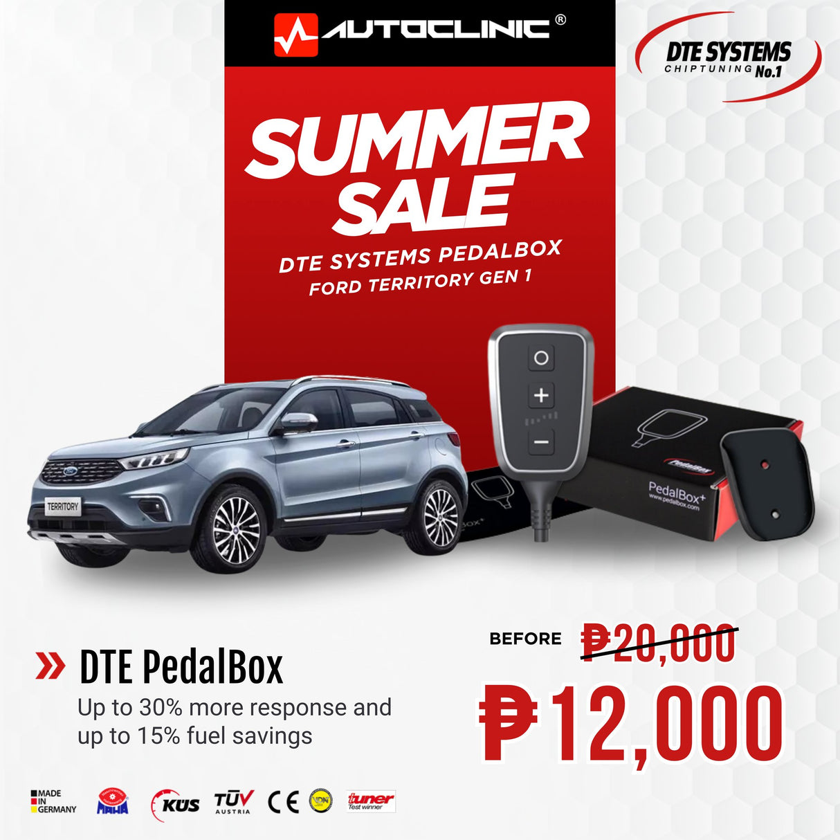 DTE PedalBox for Ford Territory 1st Gen