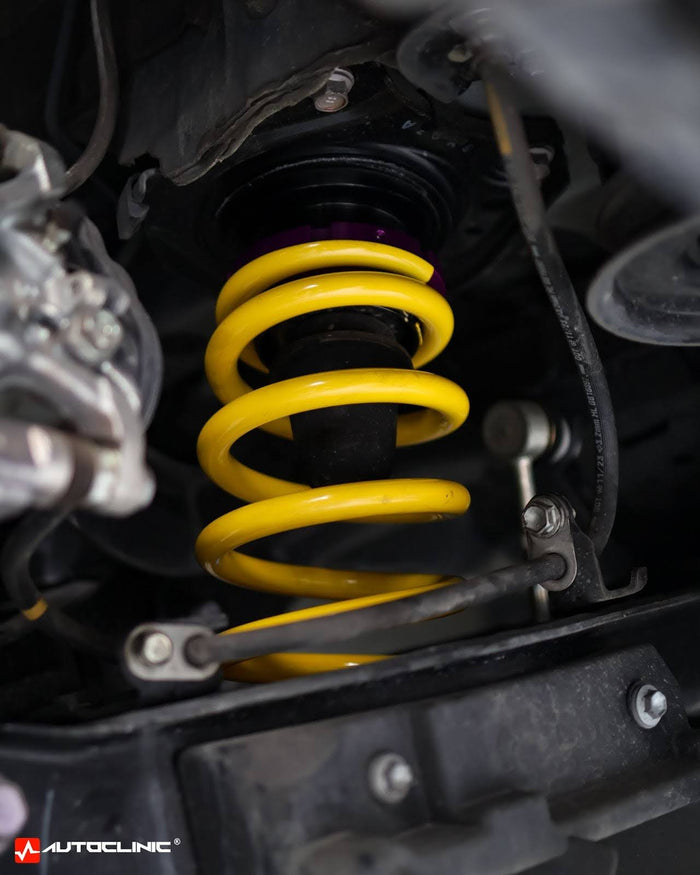Toyota Alphard with KW V3 Leveling Coilovers installed - Autoclinic PH